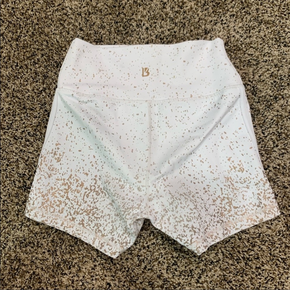 BuffBunny Rose Gold Sparkle Shorts Size Small